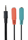 Gembird CCA-417 cable de audio 0.2 m 3.5mm 2 x 3.5mm Negro