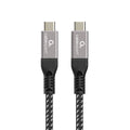 Gembird CCBP-USB4-CMCM240-1.5M cable USB USB4 Gen 3x2 1.5 m USB C Negro. Plata