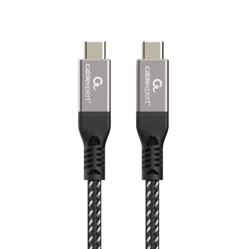 Gembird CCBP-USB4-CMCM240-1.5M cable USB USB4 Gen 3x2 1.5 m USB C Negro. Plata