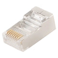Conjunto de 100 conectores RJ45 Cat.6 FTP de GEMBIRD para conexiones de red Ethernet.