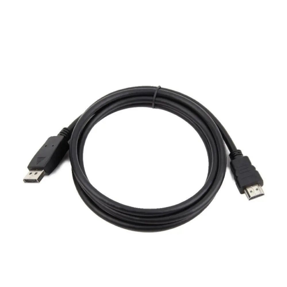 Cable adaptador DisplayPort a HDMI Gembird, 1.8 m, negro, para conectar dispositivos con puertos HDMI y DisplayPort.