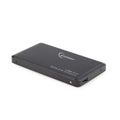 Carcasa Gembird EE2-U3S-2 para disco duro externo de 2.5 pulgadas, caja negra para HDD, protección y almacenamiento.