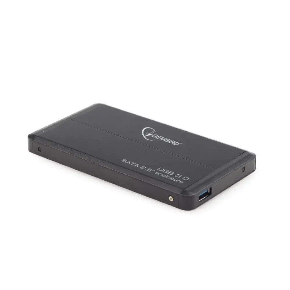 Carcasa Gembird EE2-U3S-2 para disco duro externo de 2.5 pulgadas, caja negra para HDD, protección y almacenamiento.