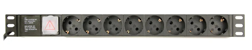 Gembird EG-PDU-014-C14 unidad de distribución de energía (PDU) 8 salidas AC 1U Negro