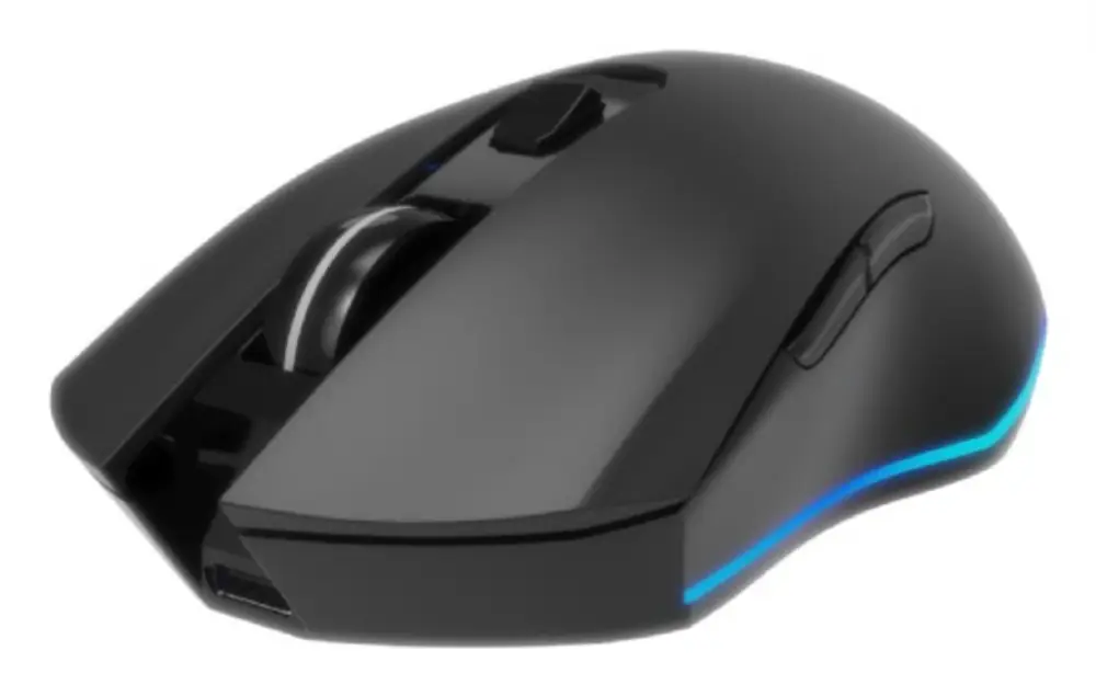 Ratón inalámbrico óptico Gembird GMB Gaming MUSGW-6BL-02 para juegos, diseño ergonómico para mano derecha, 3200 DPI.