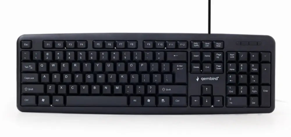 Gembird KB-U-103 teclado USB Inglés de EE. UU. Negro