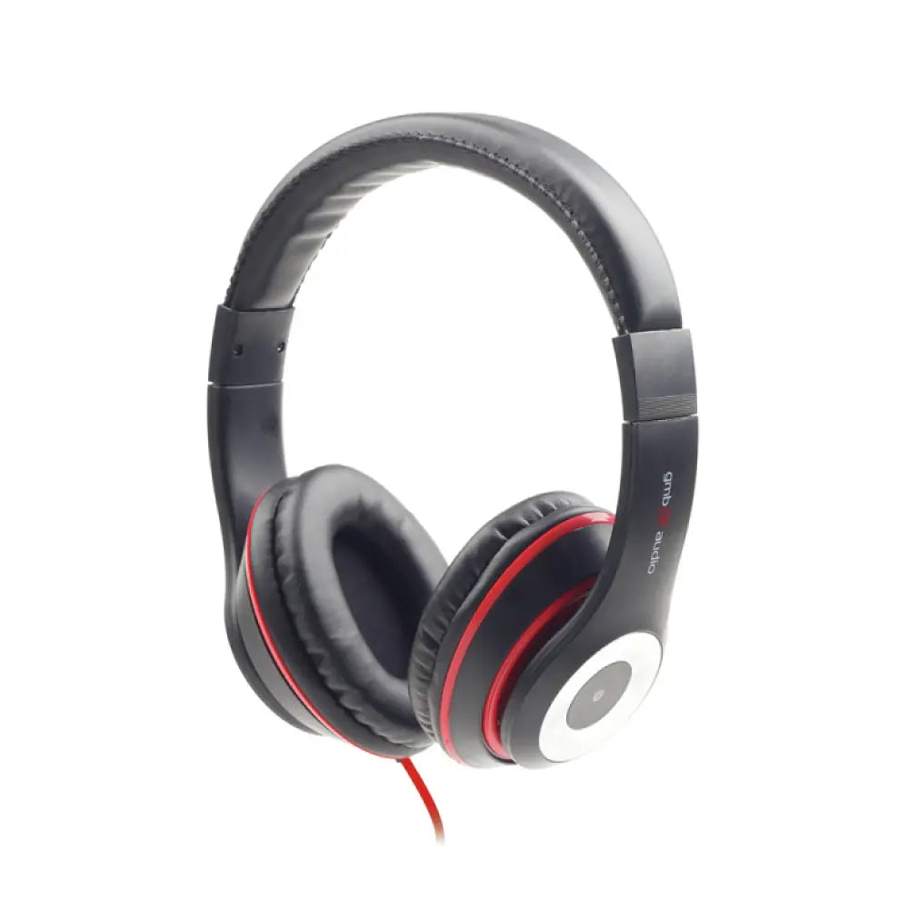 Auriculares con micrófono Gembird Los Angeles, diadema alámbrico para llamadas y música, color negro.