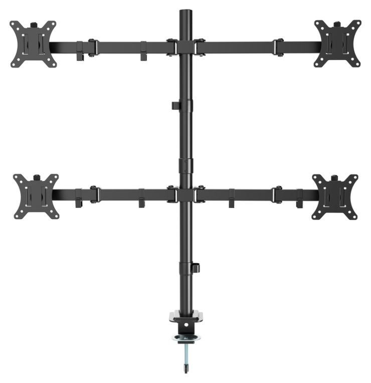 Gembird MA-D4-01 soporte para monitor 81.3 cm (32") Escritorio Negro