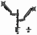 Gembird MA-DA2P-02 soporte para monitor 81.3 cm (32") Escritorio Negro