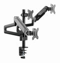 Soporte para monitor Gembird MA-DA3-01 de 68.6 cm (27") en color negro, con base para escritorio, compatible con televisores y monitores.