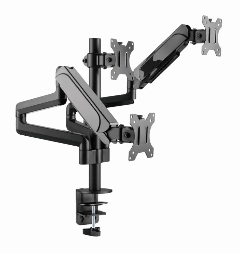 Soporte para monitor Gembird MA-DA3-01 de 68.6 cm (27") en color negro, con base para escritorio, compatible con televisores y monitores.