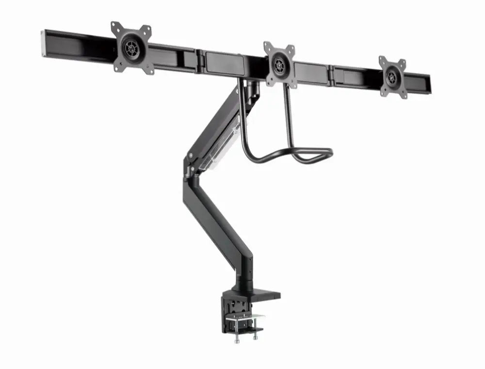 Gembird MA-DA3-03 soporte para monitor 68.6 cm (27") Escritorio Negro