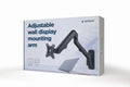 Gembird MA-WA1-02 soporte para monitor 68.6 cm (27") Pared Negro