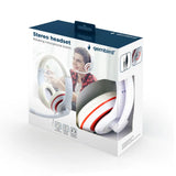 Gembird MHS-03-WTRD auricular y casco Auriculares Alámbrico Diadema Llamadas/Música Rojo. Blanco