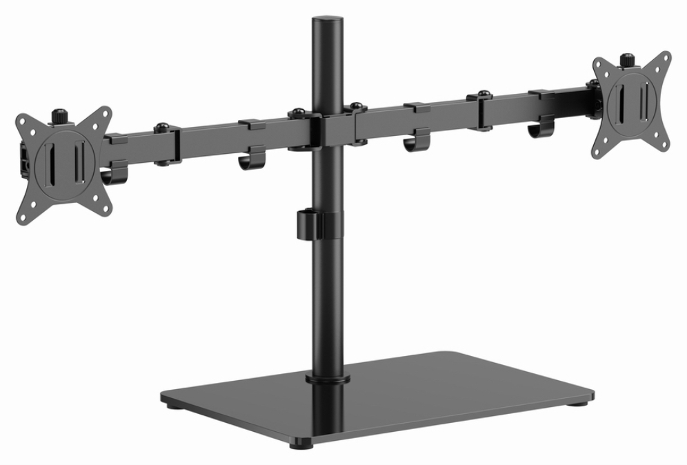 Gembird MS-D2ST-01 soporte para monitor 81.3 cm (32") Escritorio Negro