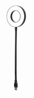 Gembird NL-LEDRING-01 aparato USB Negro. Blanco Lámpara