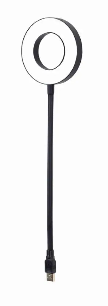 Gembird NL-LEDRING-01 aparato USB Negro. Blanco Lámpara