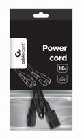 Gembird PC-189-VDE cable de transmisión Negro 1.8 m C14 acoplador