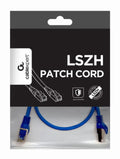 Gembird PP6A-LSZHCU-B-0.5M cable de red Azul 0.5 m Cat6a S/FTP (S-STP)