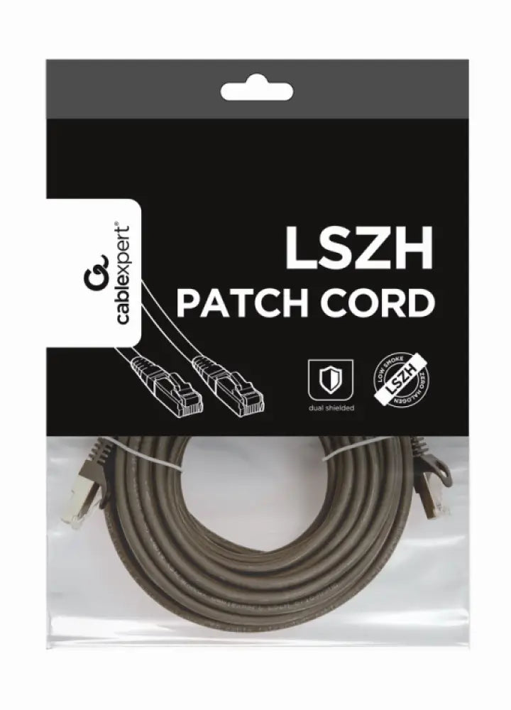 Gembird PP6A-LSZHCU-BK-10M cable de red Negro Cat6a S/FTP (S-STP)