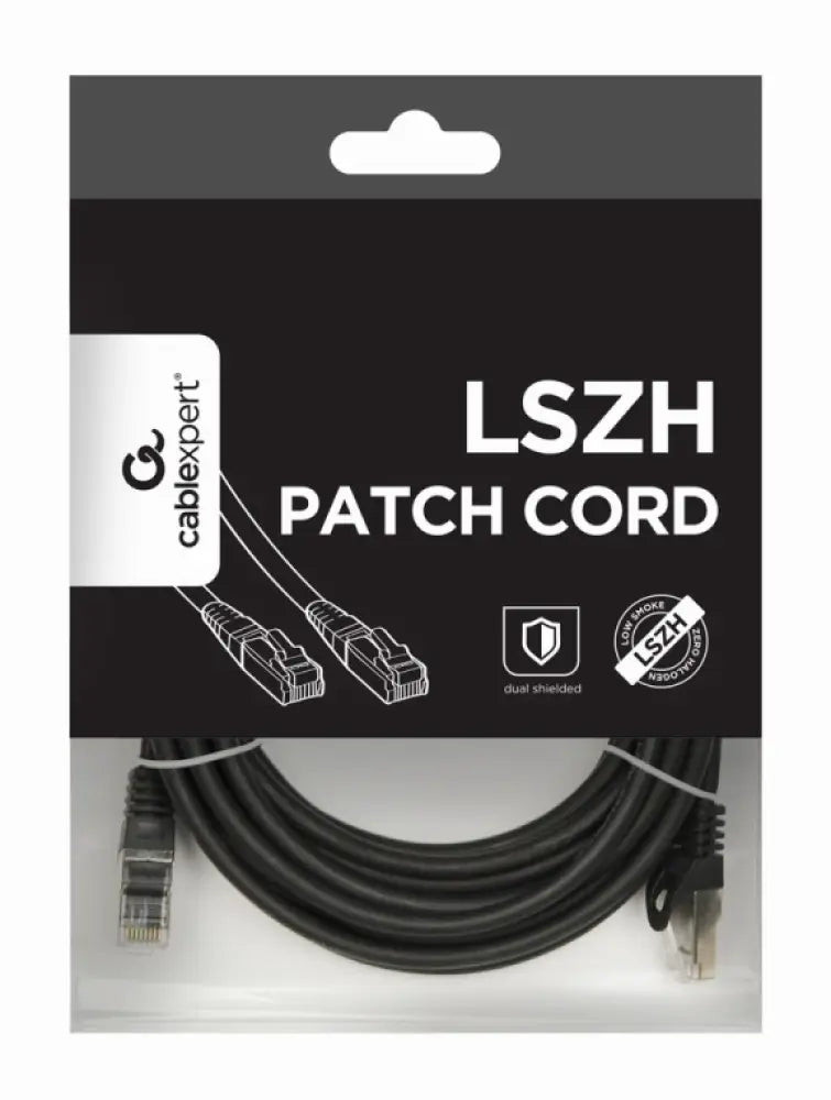 Gembird PP6A-LSZHCU-BK-5M cable de red Negro Cat6a S/FTP (S-STP)