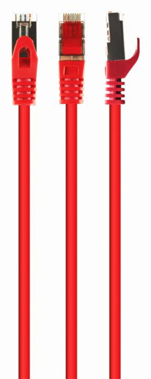 Gembird PP6A-LSZHCU-R-0.25M cable de red Rojo 0.25 m Cat6a S/FTP (S-STP)