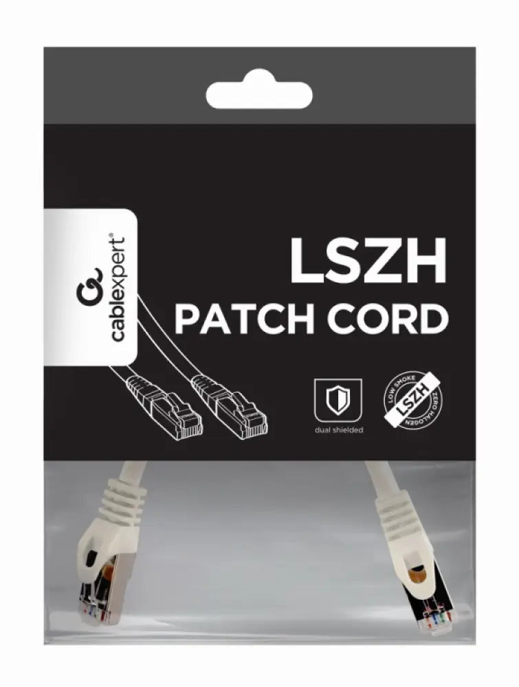 Gembird PP6A-LSZHCU-W-0.25M cable de red Blanco 0.25 m Cat6a S/FTP (S-STP)