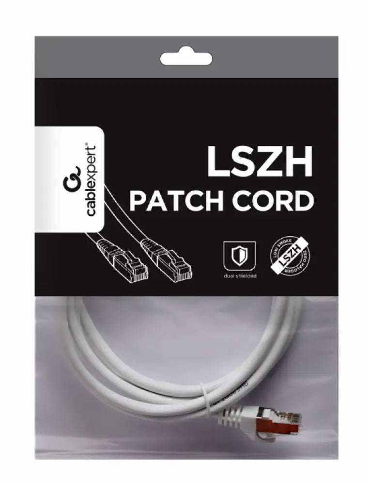 Gembird PP6A-LSZHCU-W-2M cable de red Blanco Cat6a S/FTP (S-STP)