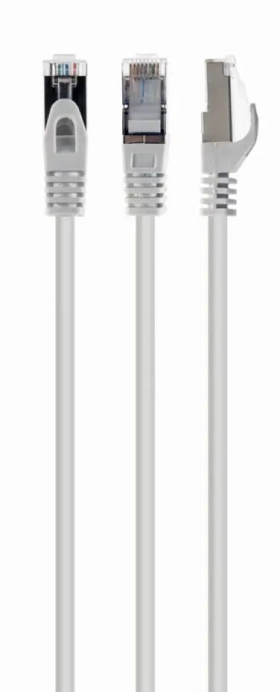 Cable Ethernet Cat6a S/FTP Blanco de GEMBIRD, modelo PP6A-LSZHCU-W-3M, con conexión S-STP para redes rápidas.