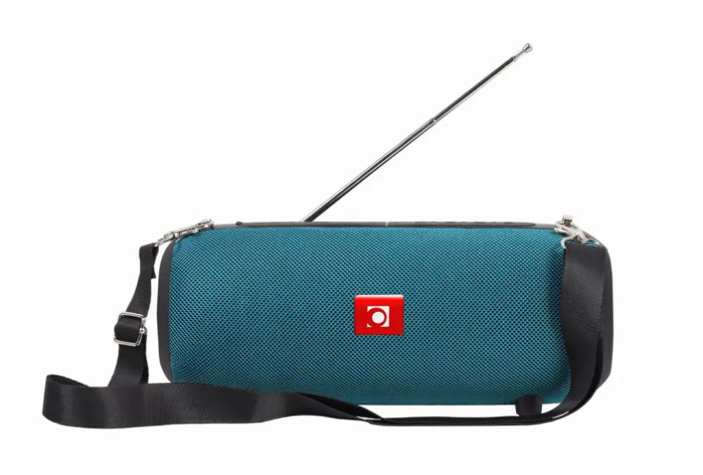 Altavoz portátil Gembird SPK-BT-17-G con sonido estéreo de 5W, en color verde, con Bluetooth y radio FM.