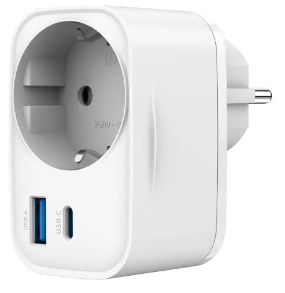 Gembird TA-ACPDQC20-01-W cargador de dispositivo móvil Universal Blanco Corriente alterna Carga rápida Interior