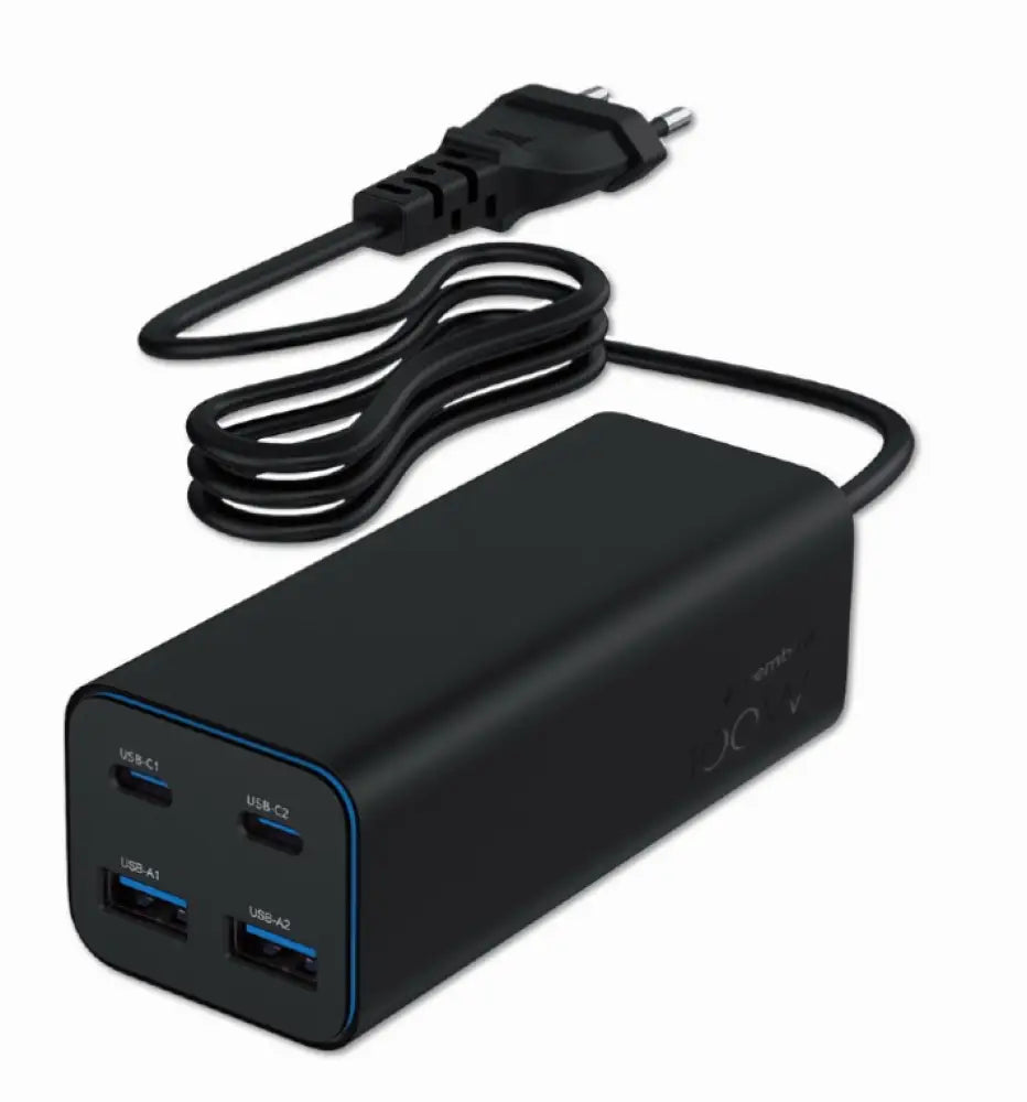 Gembird TA-UC-2A2C-PD100-01-BK cargador de dispositivo móvil Portátil. Smartphone Negro Corriente alterna Carga rápida I