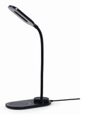 Gembird TA-WPC10-LED-01 cargador de dispositivo móvil Smartphone Negro CC Cargador inalámbrico Interior