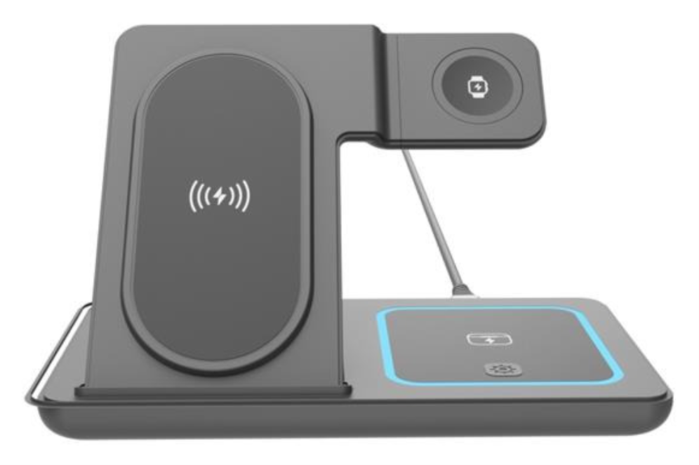 Gembird TA-WPC31A-01-BK cargador de dispositivo móvil Ver. Smartphone. Auriculares Negro USB Cargador inalámbrico Carga 