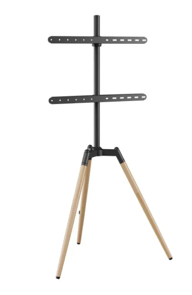 Soporte de pared para TV Gembird, compatible con pantallas de 65 pulgadas, en acabado negro de madera, con diseño elegante y resistente.