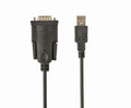 Gembird UAS-DB9M-02 cable de serie Negro 1.5 m USB tipo A DB-9