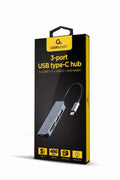 Gembird UHB-CM-CRU3P1U2P2-01 base para portátil y replicador de puertos Alámbrico USB 3.2 Gen 1 (3.1 Gen 1) Type-A Plata