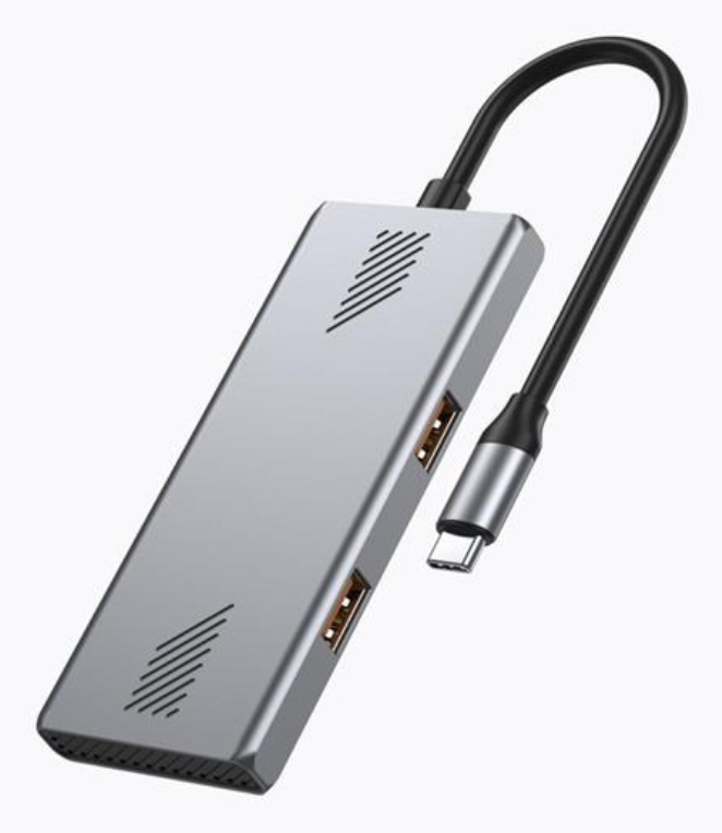 Gembird UHB-CM-U310-A2C2-01 hub de interfaz USB 3.2 Gen 1 (3.1 Gen 1) Type-C Plata
