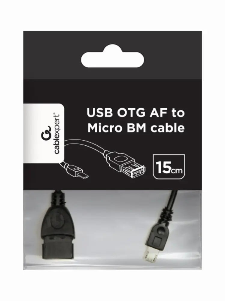 Gembird USB A - Micro-USB B. 0.15m cable USB USB 2.0 0.15 m Negro