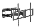 Soporte de pared para TV Gembird WM-120ST-01, negro, para televisores de hasta 120 pulgadas, con movimiento completo.