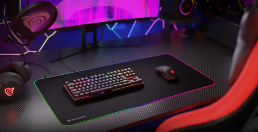 GENESIS Boron 500 XXL RGB Alfombrilla de ratón para juegos Negro - detalle