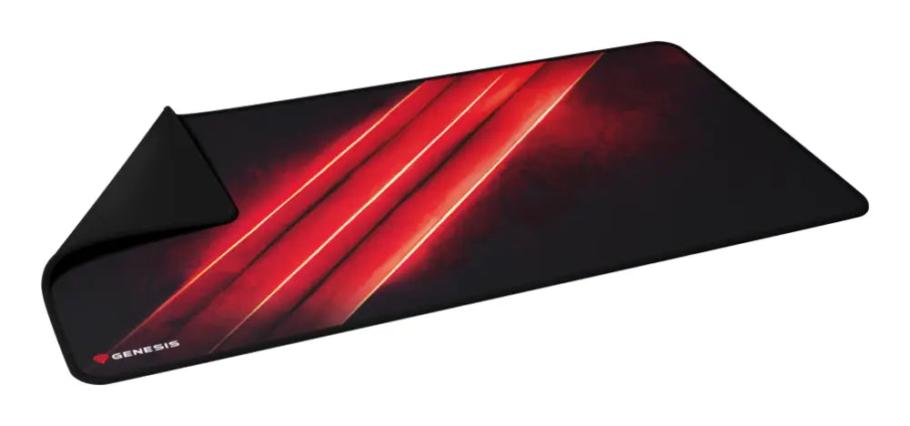 GENESIS Carbon 500 Maxi Flash G2 Alfombrilla de ratón para juegos Negro. Rojo - detalle