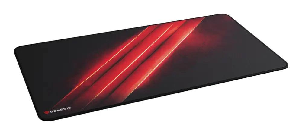 GENESIS Carbon 500 Maxi Flash G2 Alfombrilla de ratón para juegos Negro. Rojo - detalle