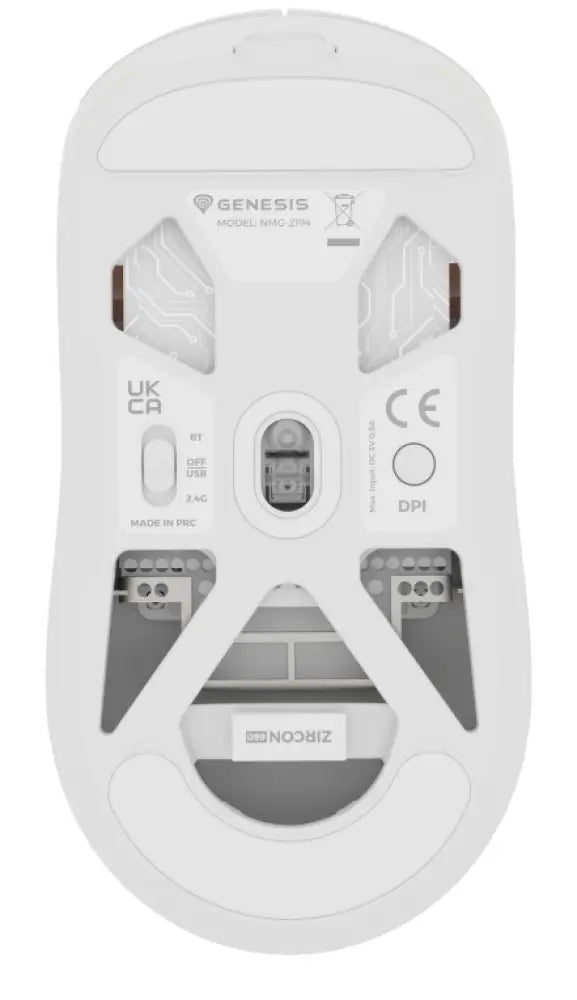 GENESIS NMG-2194 ratón Juego Ambidextro Bluetooth + USB Type-C Óptico 26000 DPI - detalle