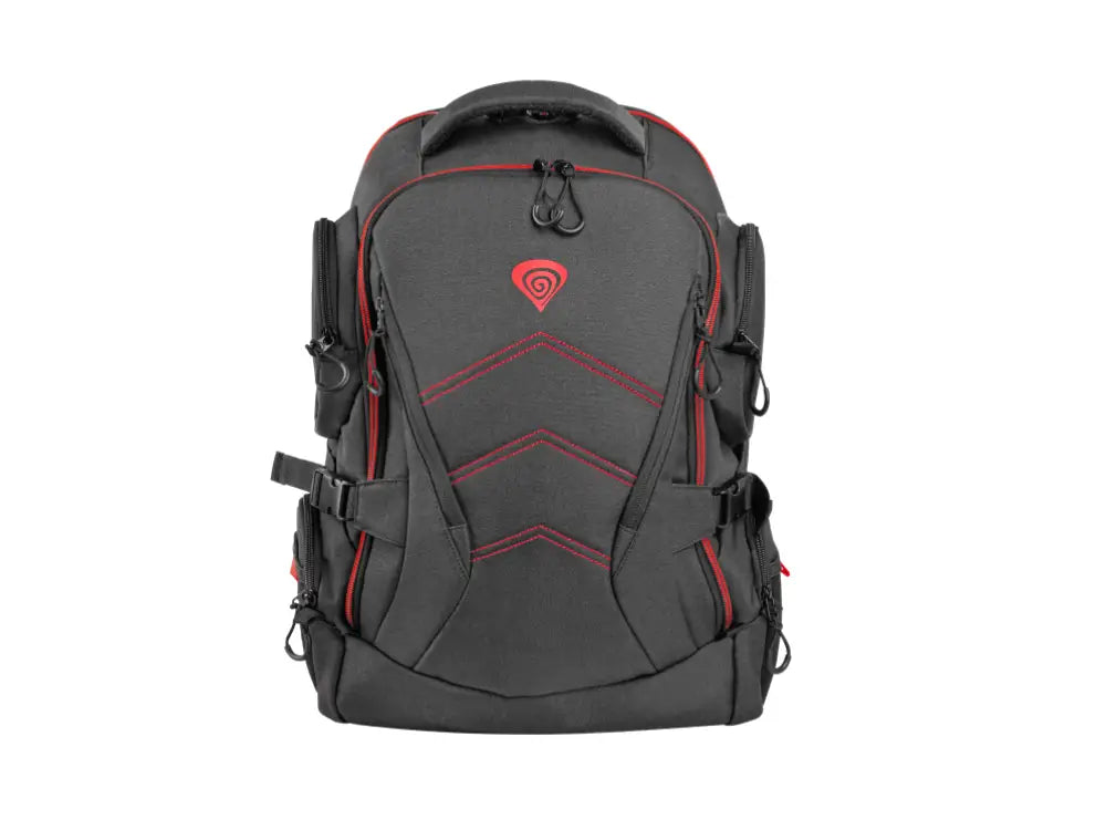 GENESIS Pallad 550 43.9 cm (17.3") Mochila Negro. Rojo - detalle