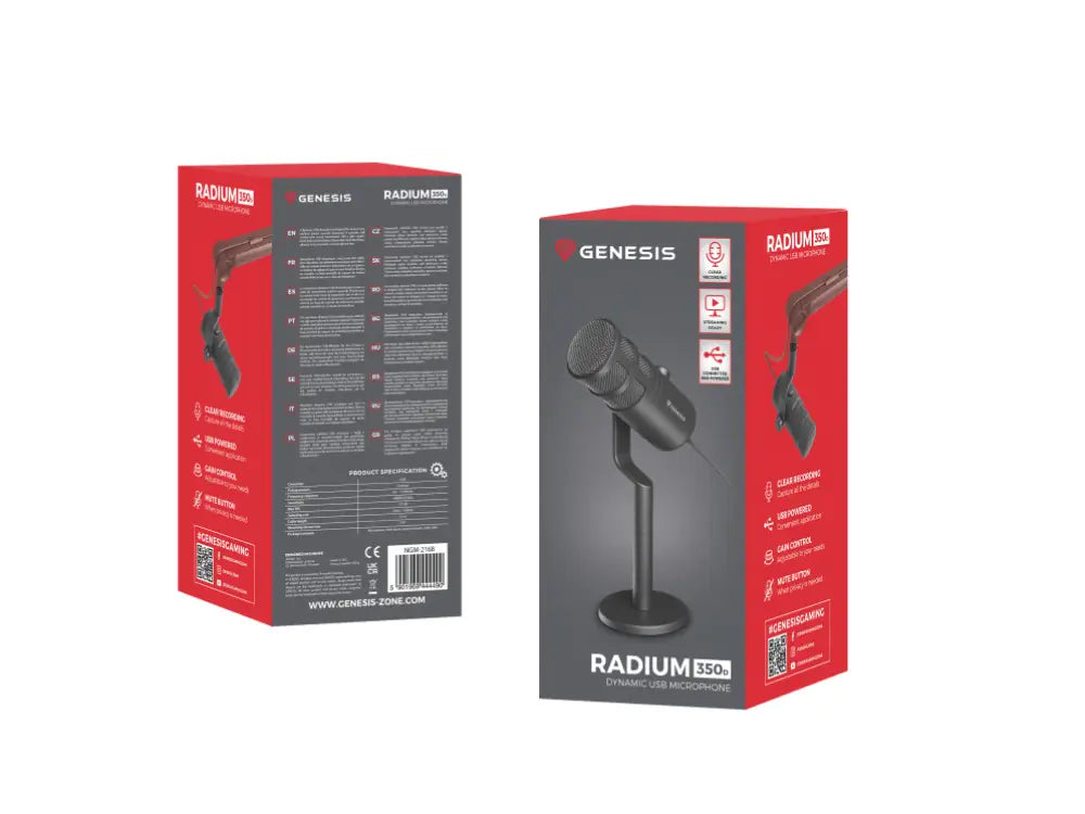 GENESIS Radium 350D Negro Micrófono para PC - detalle