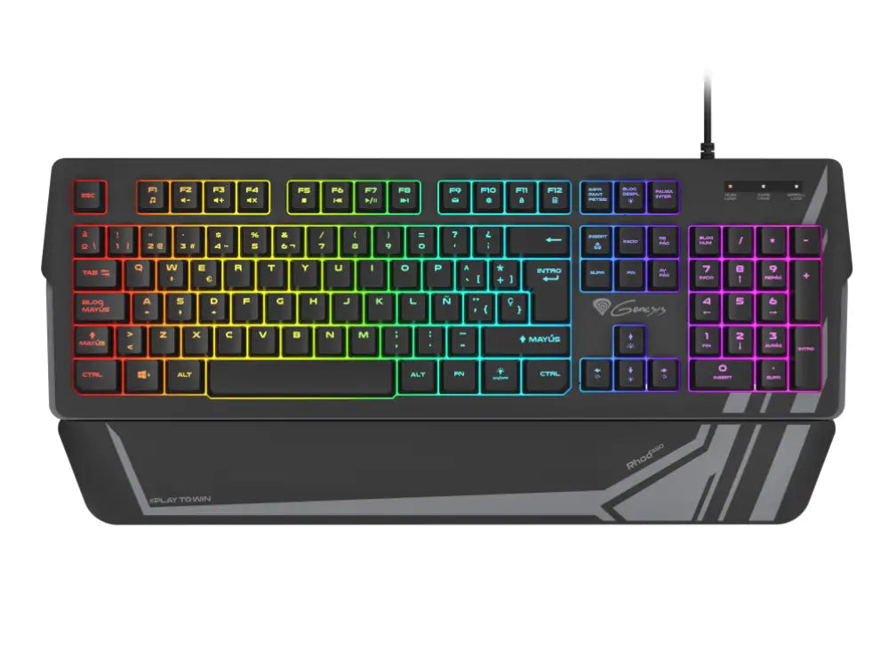 GENESIS Rhod 350 RGB teclado Juego USB QWERTY Español Negro - detalle