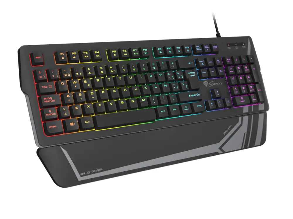 GENESIS Rhod 350 RGB teclado Juego USB QWERTY Español Negro - detalle