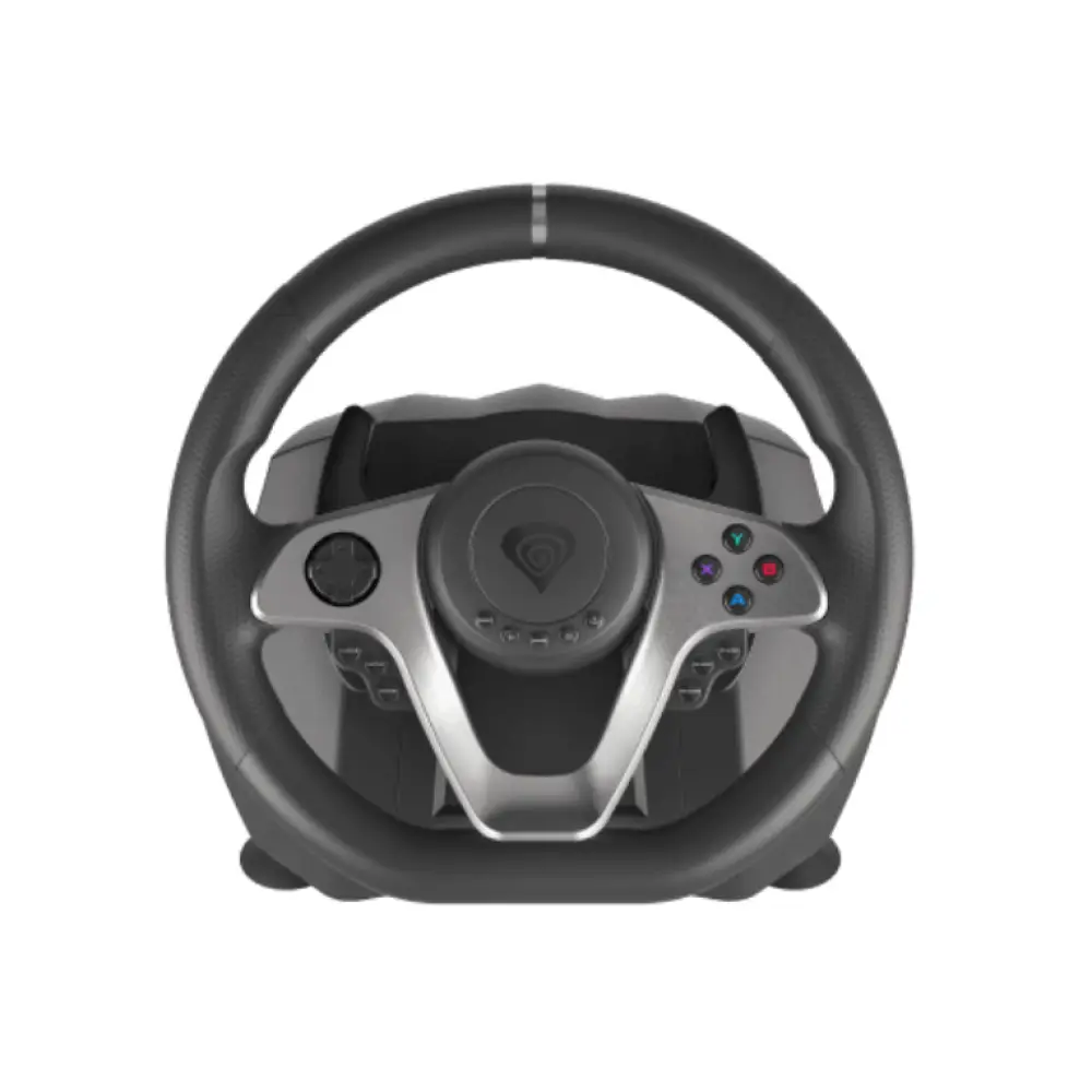 GENESIS Seaborg 400 Negro. Plata USB Volante + Pedales Nintendo Switch. PC. PlayStation 4. Playstation 3. Xbox 360. Xbox One. Xbox One S. Xbox One X - detalle