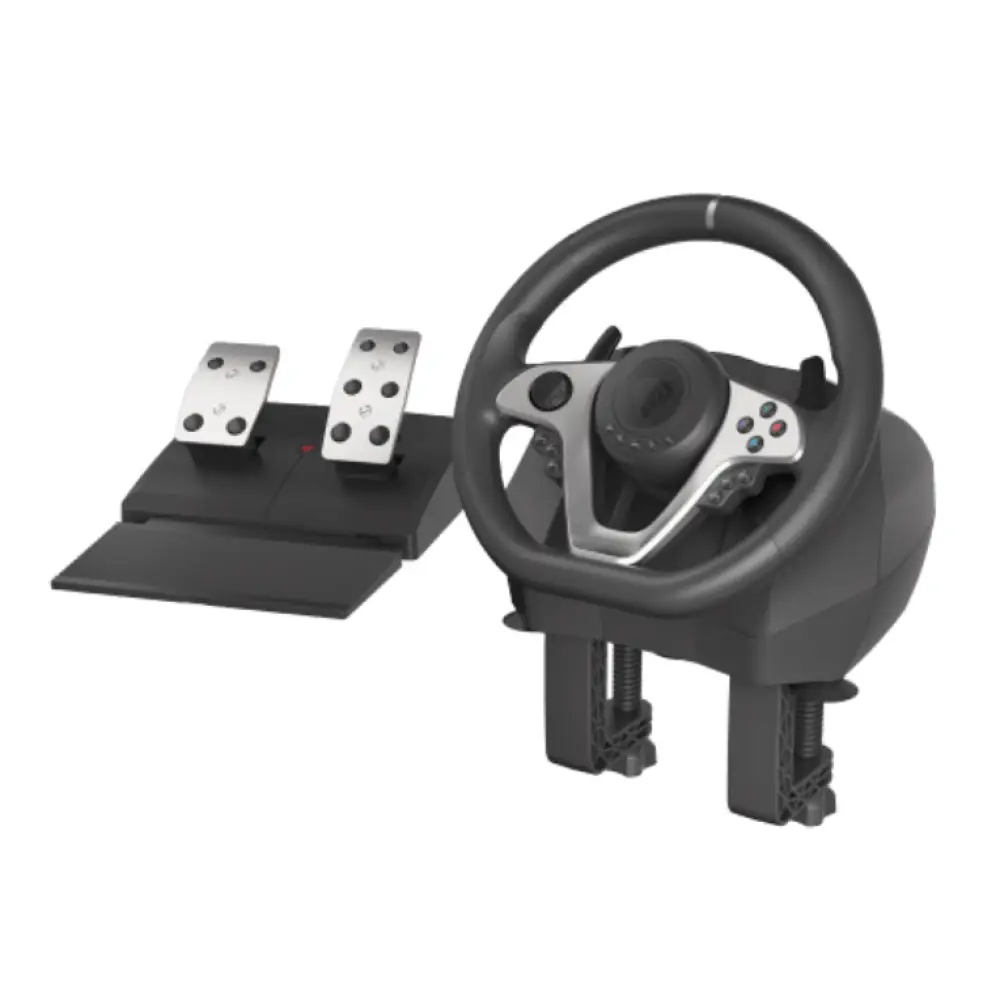 GENESIS Seaborg 400 Negro. Plata USB Volante + Pedales Nintendo Switch. PC. PlayStation 4. Playstation 3. Xbox 360. Xbox One. Xbox One S. Xbox One X - detalle